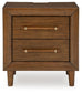 Lyncott Queen Upholstered Bed with Mirrored Dresser and Nightstand