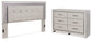 Zyniden King Upholstered Panel Headboard with Dresser