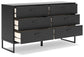 Socalle Twin Panel Platform Bed with Dresser, Chest and 2 Nightstands