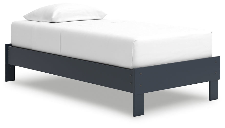 Simmenfort Twin Platform Bed with Dresser, Chest and Nightstand