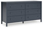 Simmenfort Twin Platform Bed with Dresser, Chest and Nightstand