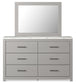 Cottonburg Queen Panel Bed with Mirrored Dresser