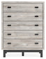 Vessalli King Panel Headboard with Mirrored Dresser and Chest